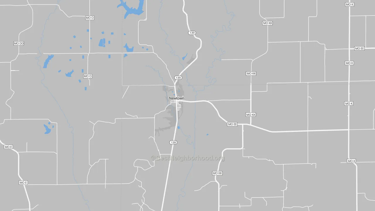 Transit Grade map of Newtown, MO