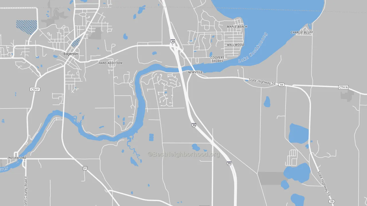 Transit Grade map of Newville, WI