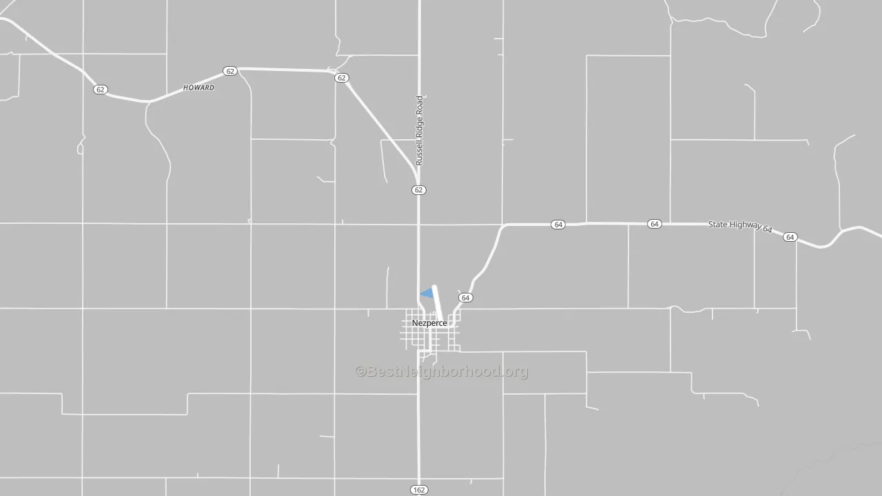 Transit Grade map of Nezperce, ID