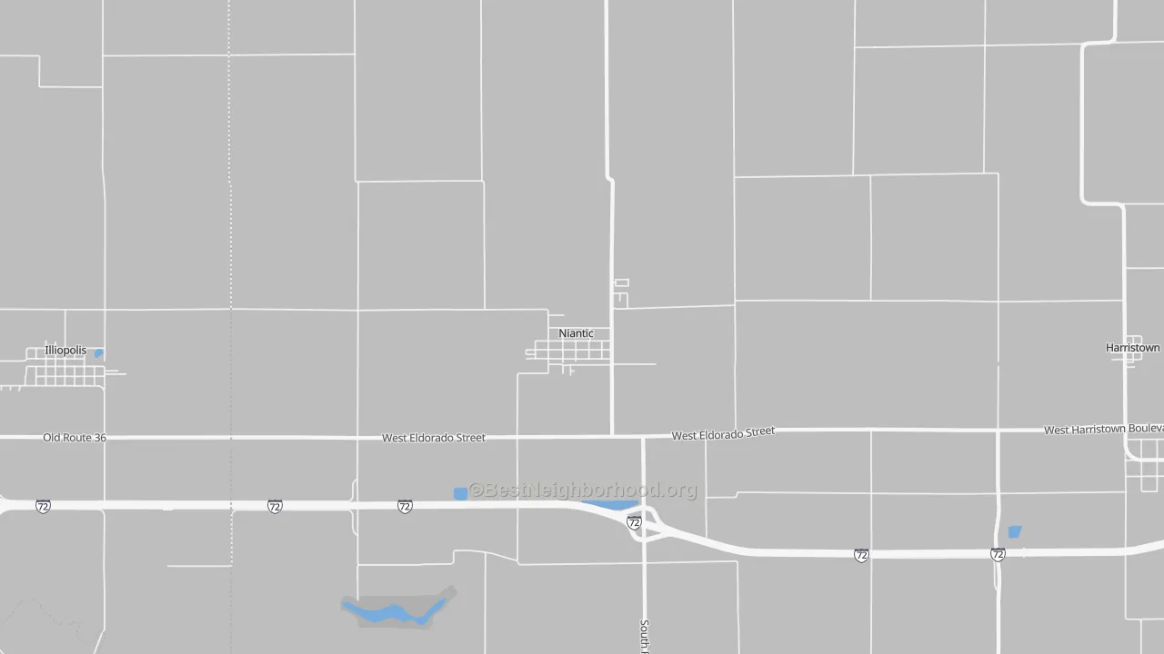 Transit Grade map of Niantic, IL