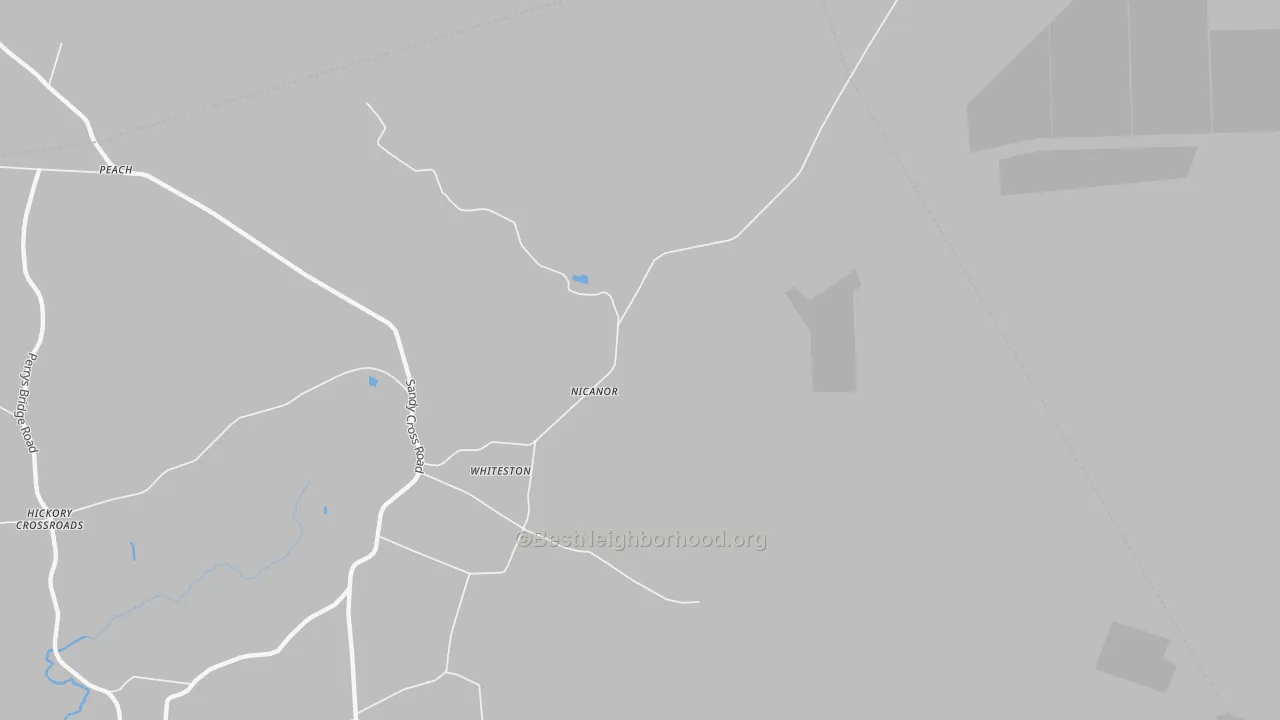 Transit Grade map of Nicanor, NC