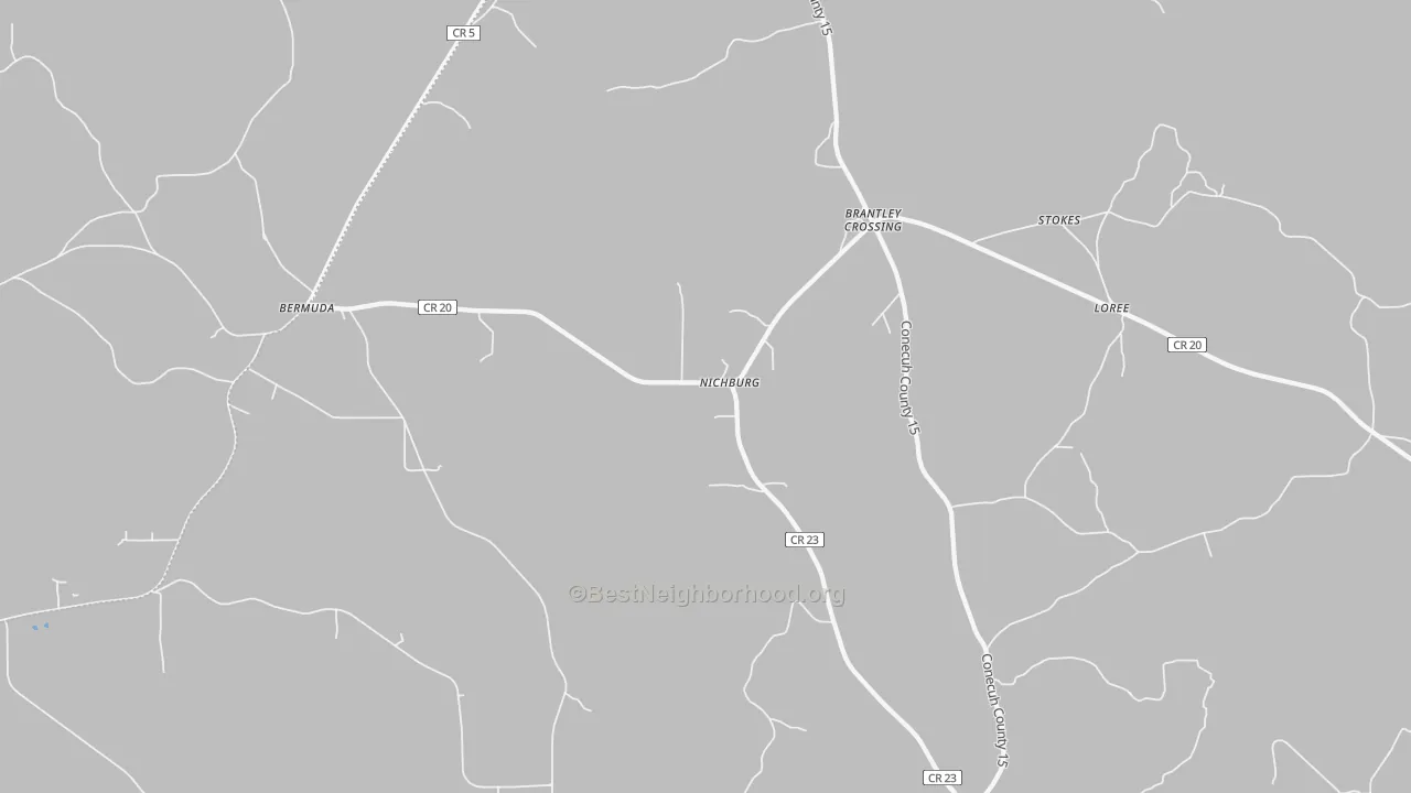 Transit Grade map of Nichburg, AL