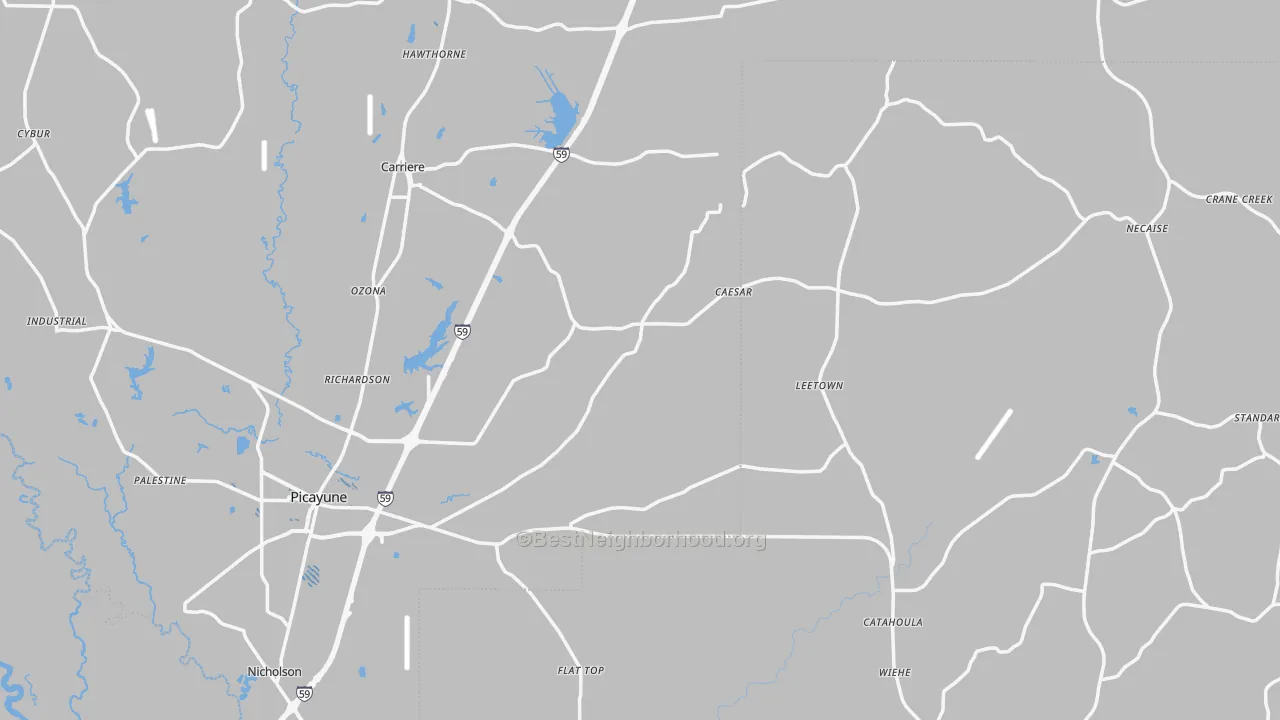 Transit Grade map of Nicholson, MS