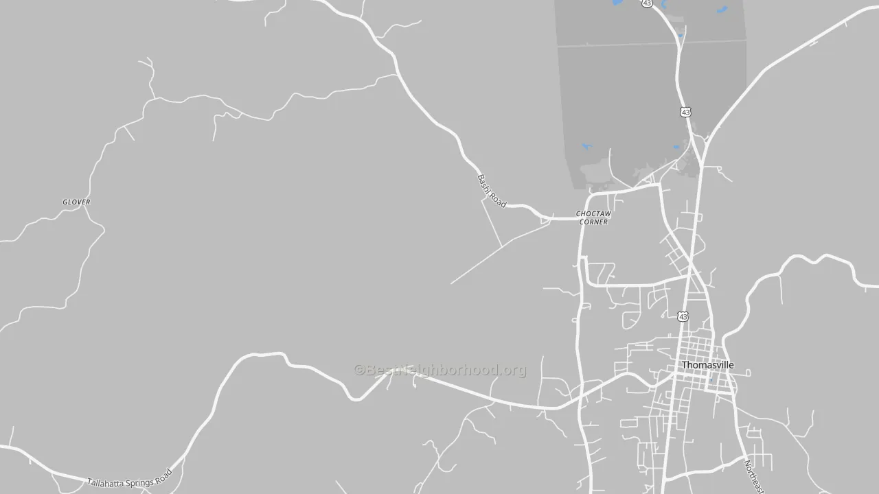 Transit Grade map of Nicholsville, AL