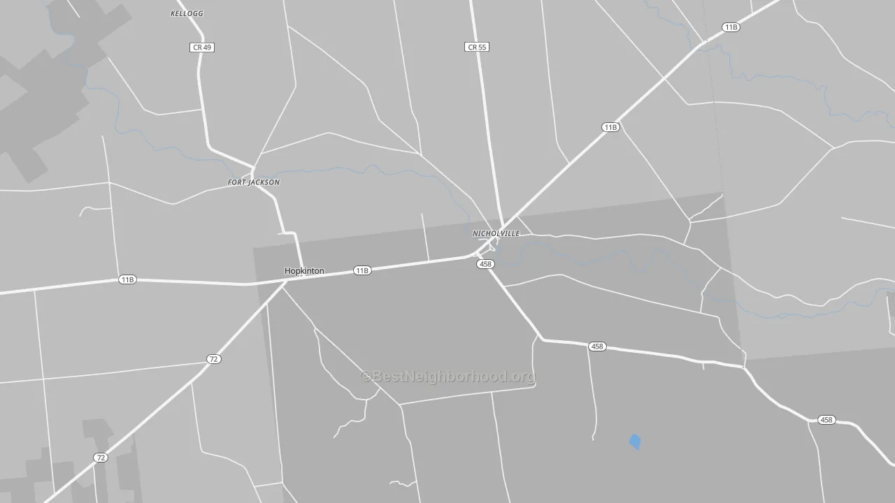 Transit Grade map of Nicholville, NY