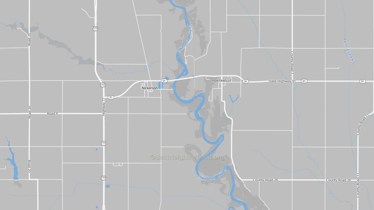 Transit Grade map of Nickerson, NE