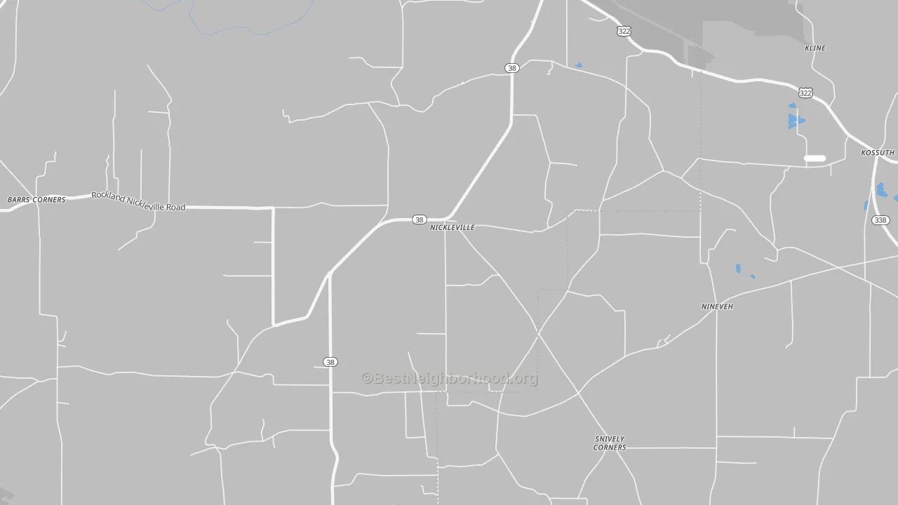 Transit Grade map of Nickleville, PA