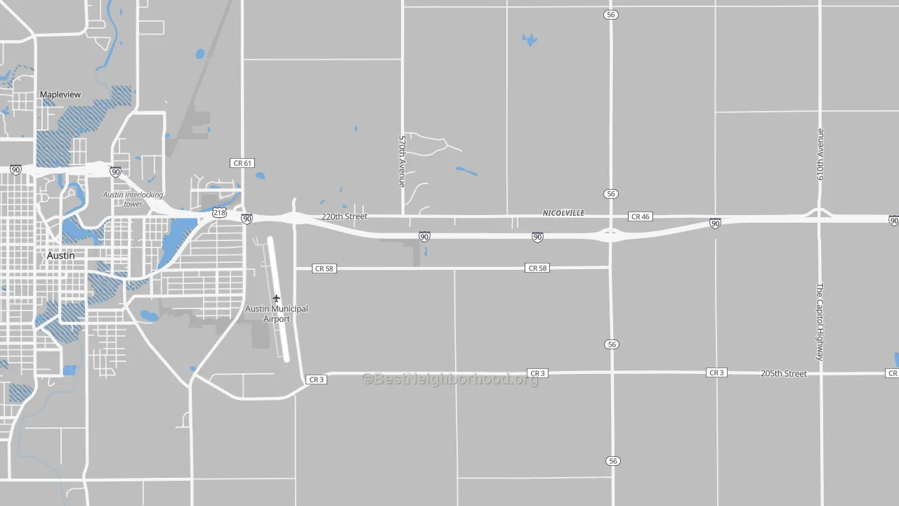 Transit Grade map of Nicolville, MN