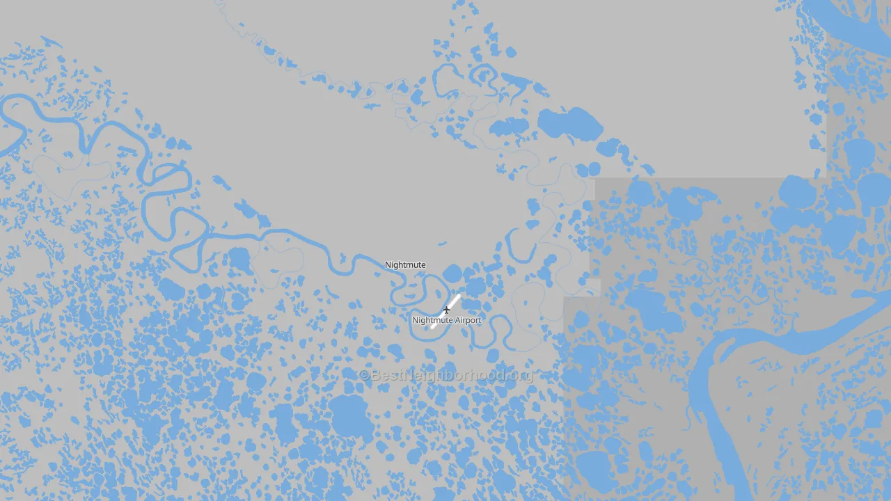 Transit Grade map of Nightmute, AK