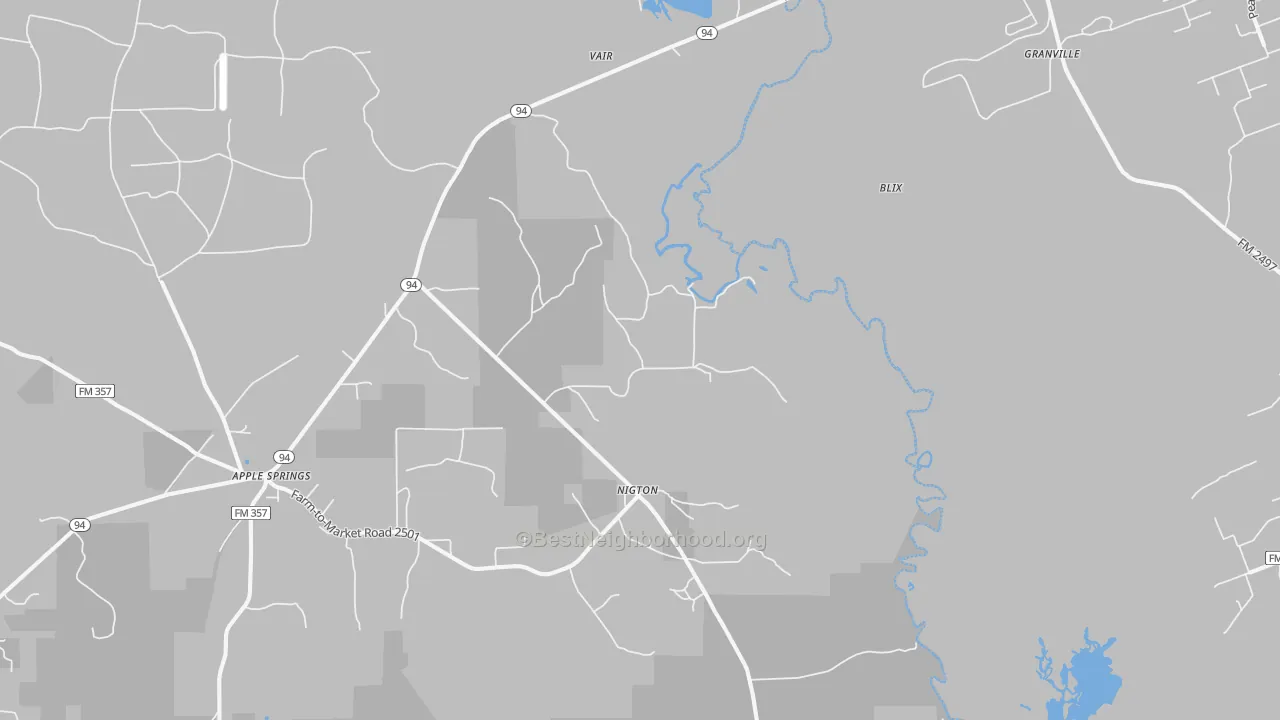 Transit Grade map of Nigton, TX