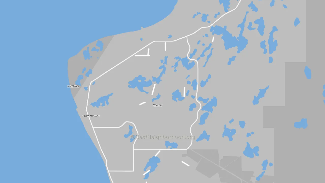 Transit Grade map of Nikiski, AK