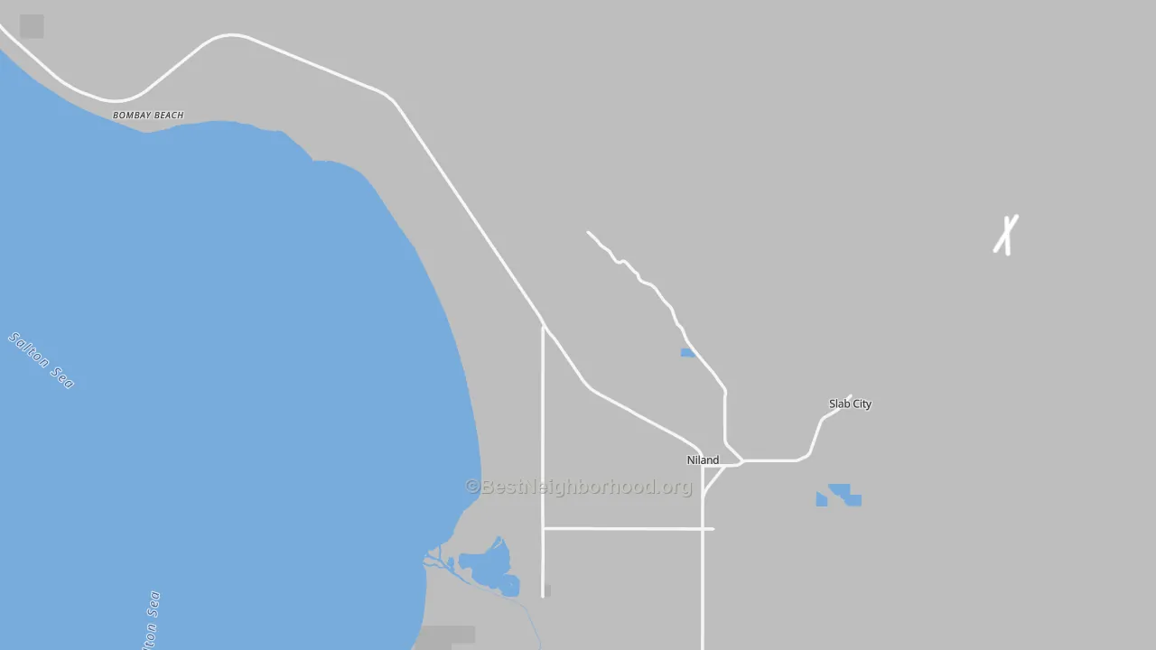 Transit Grade map of Niland, CA