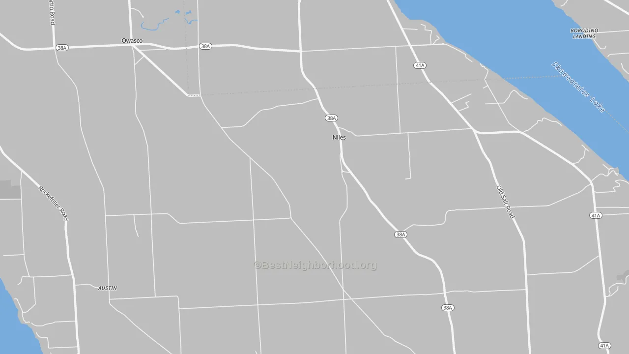 Transit Grade map of Niles, NY