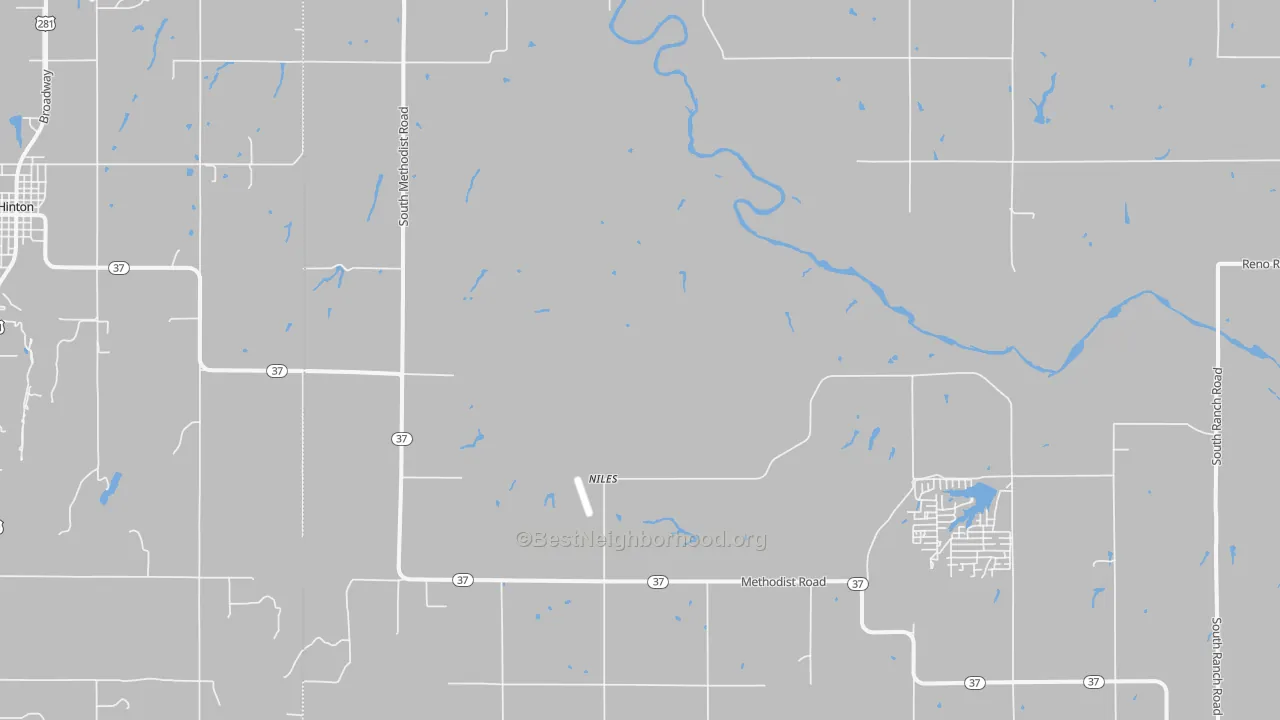 Transit Grade map of Niles, OK