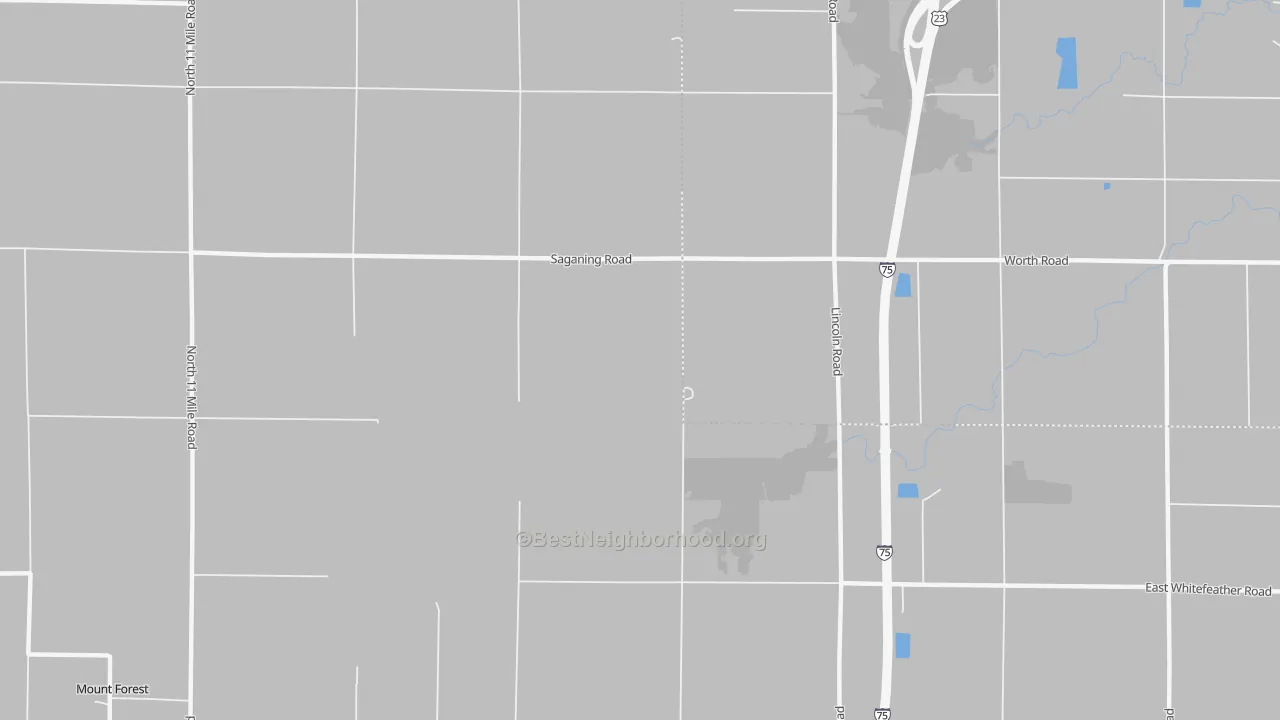 Transit Grade map of Nine Mile, MI