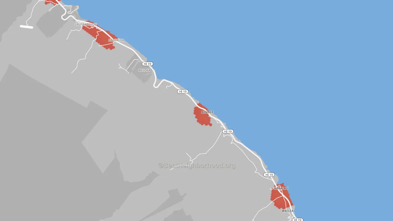 Transit Grade map of Ninole, HI