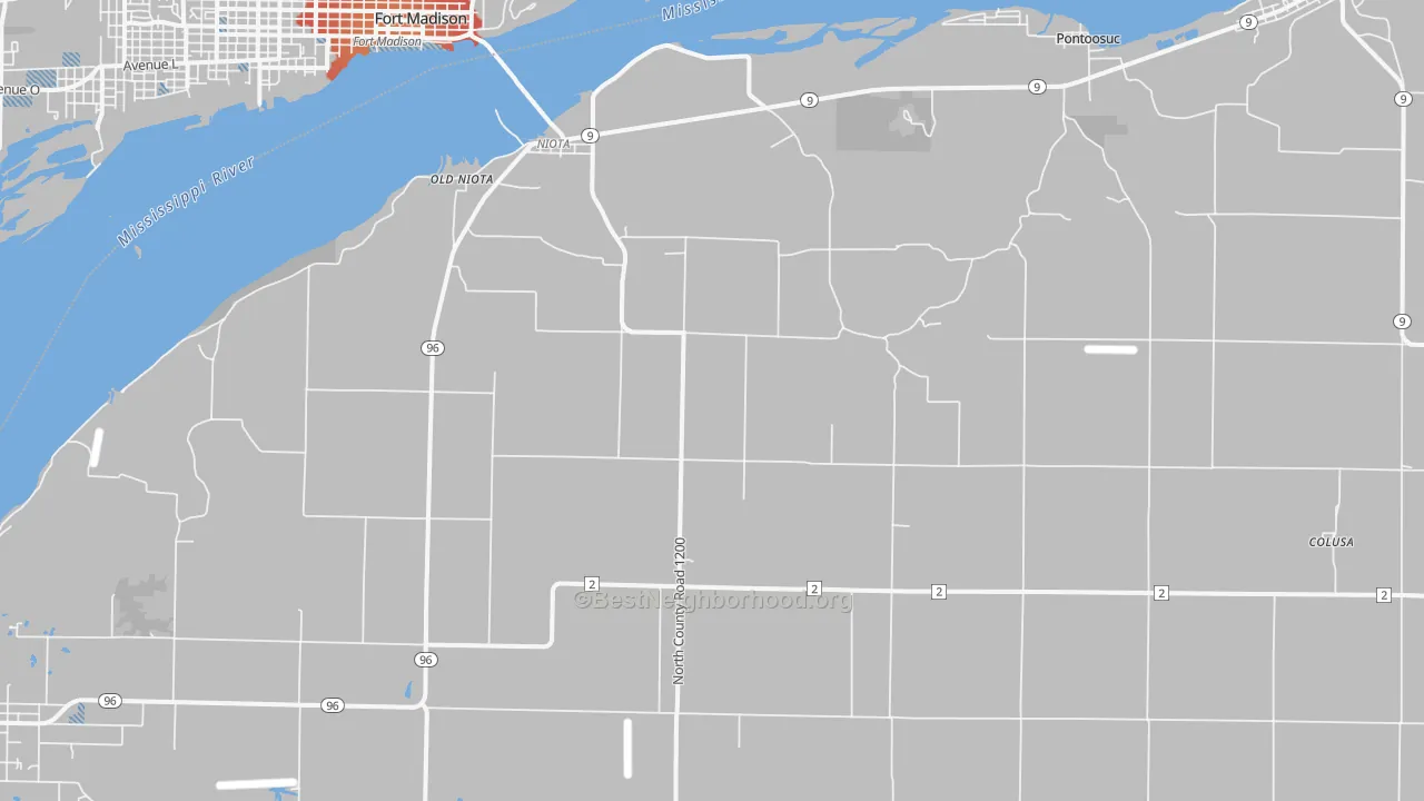 Transit Grade map of Niota, IL