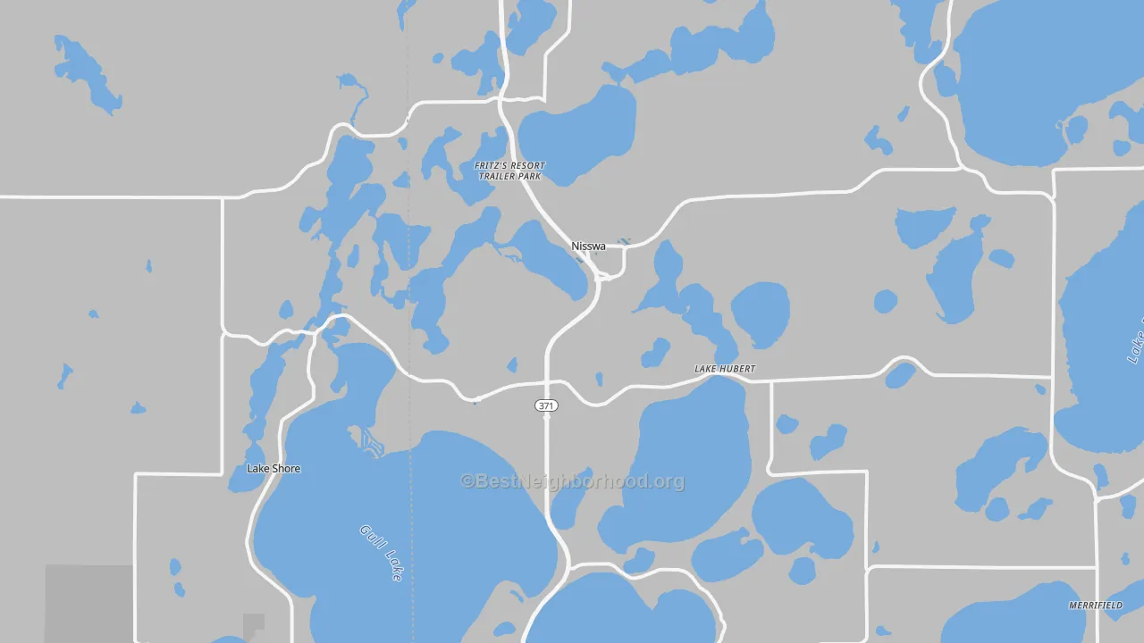 Transit Grade map of Nisswa, MN