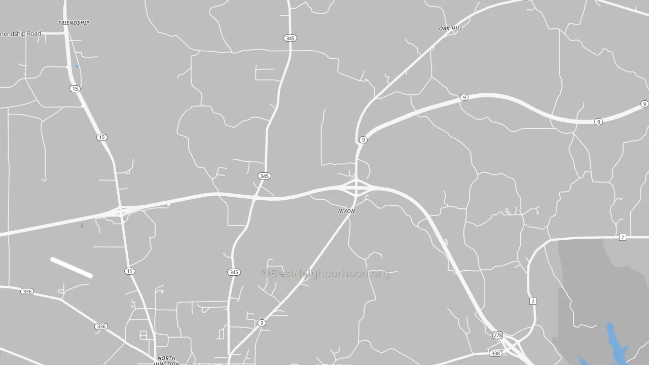 Transit Grade map of Nixon, MS