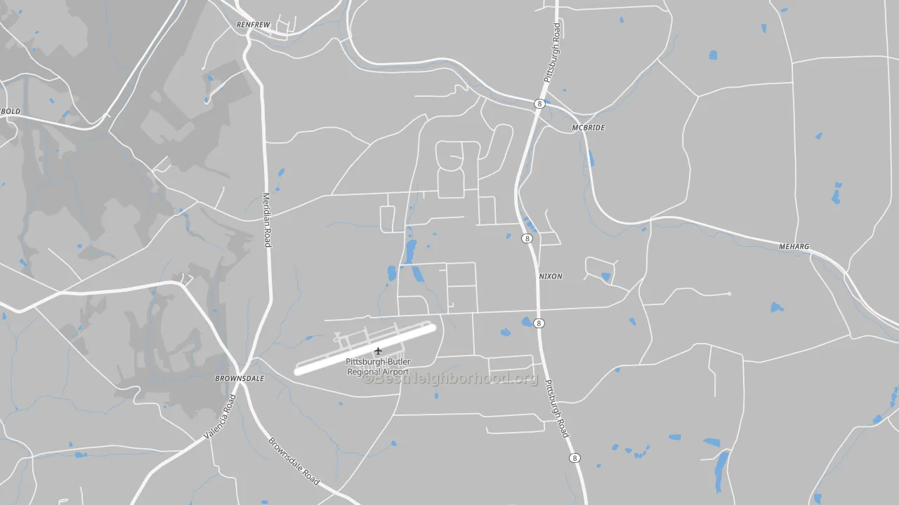 Transit Grade map of Nixon, PA