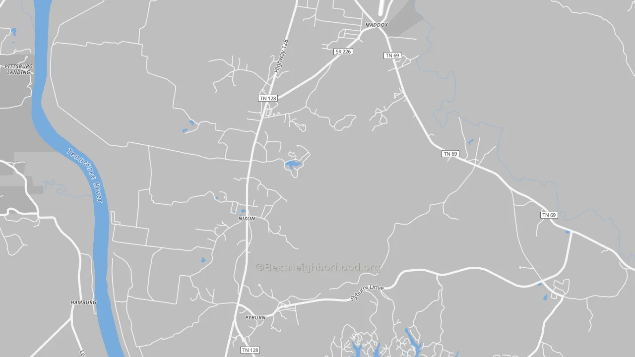 Transit Grade map of Nixon, TN