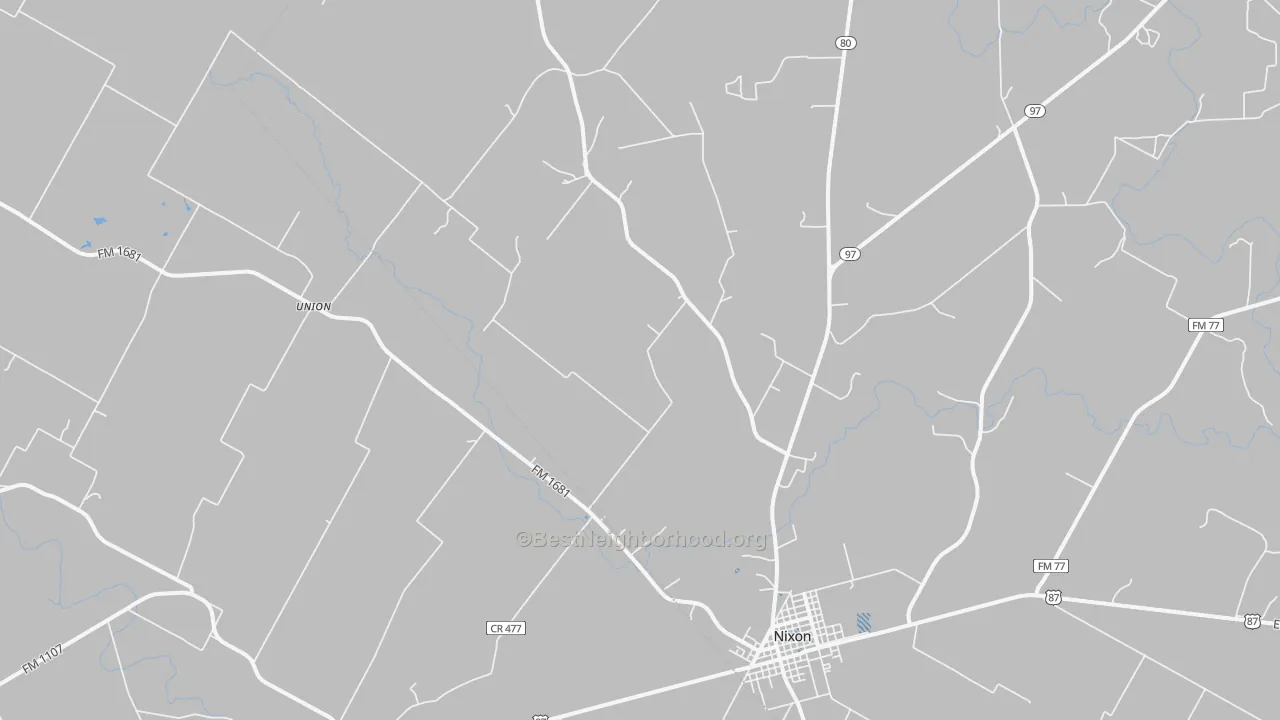 Transit Grade map of Nixon, TX