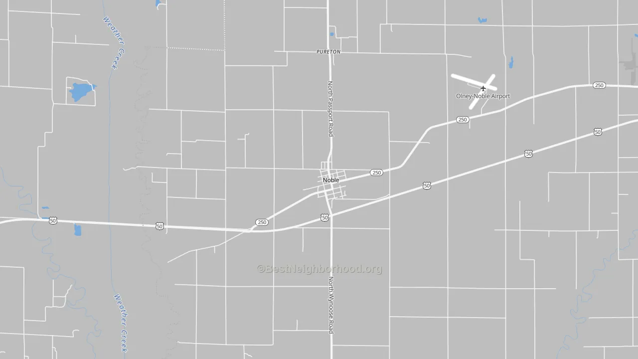 Transit Grade map of Noble, IL
