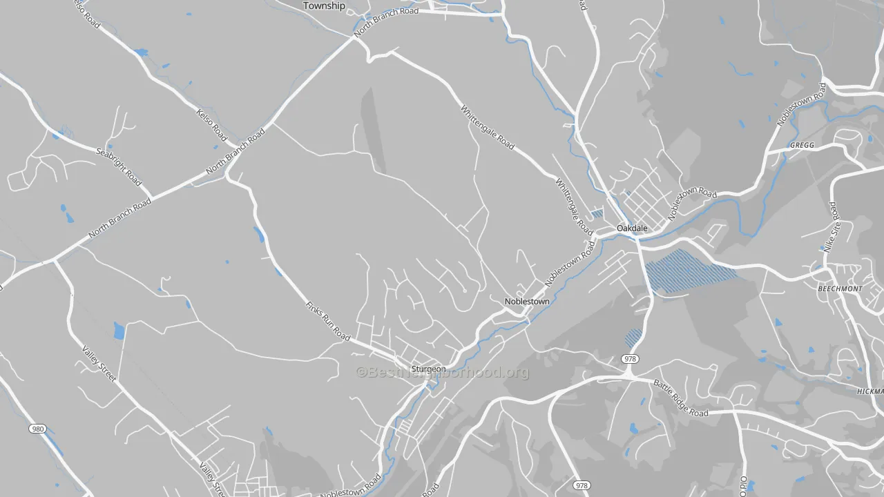 Transit Grade map of Noblestown, PA
