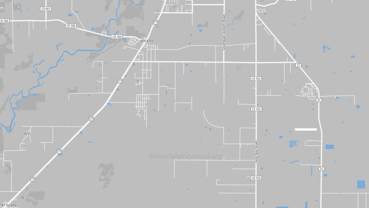 Transit Grade map of Nocatee, FL