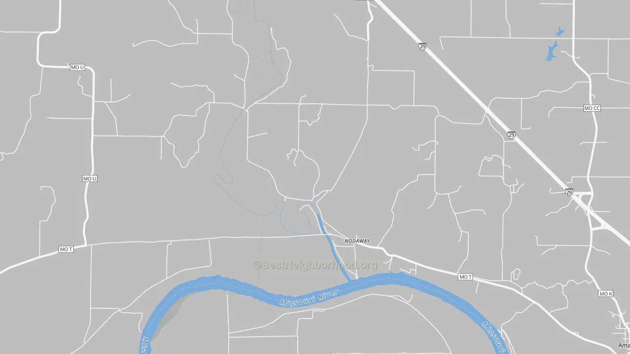 Transit Grade map of Nodaway, MO