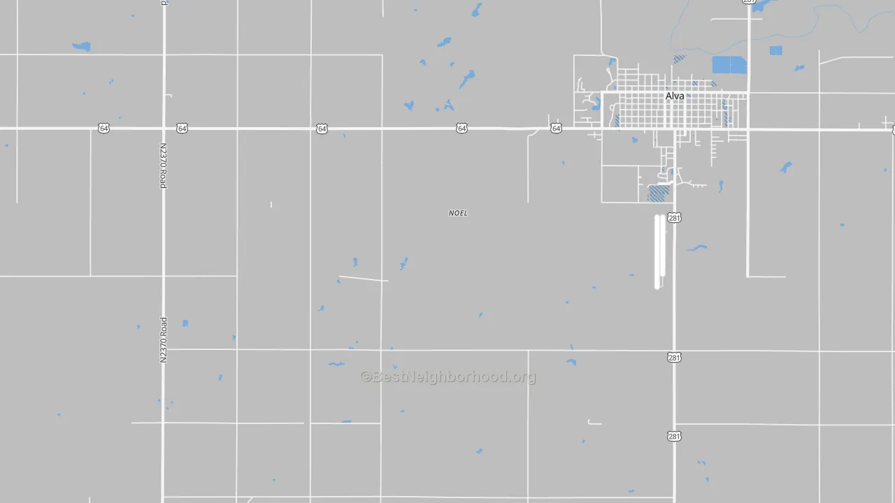 Transit Grade map of Noel, OK
