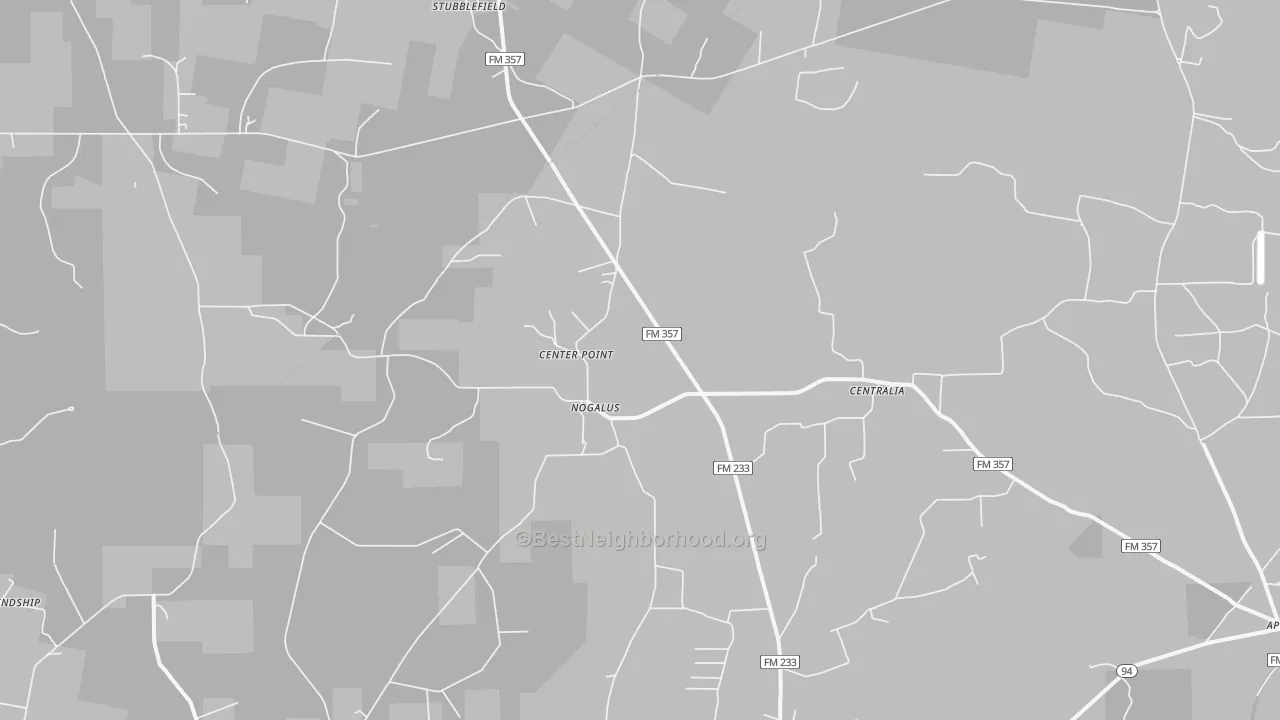 Transit Grade map of Nogalus, TX