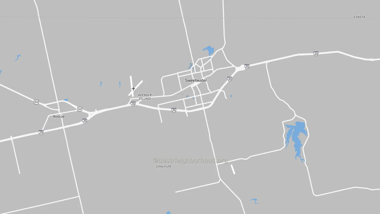 Transit Grade map of Nolan County, TX