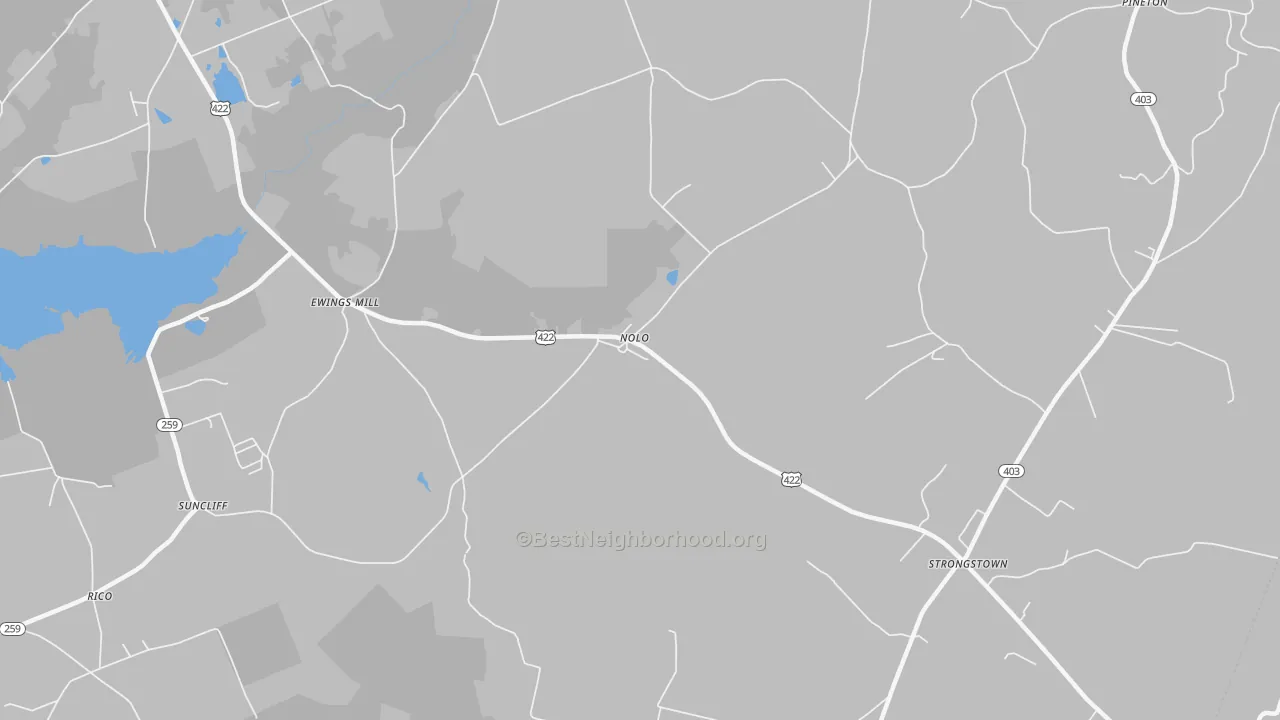 Transit Grade map of Nolo, PA