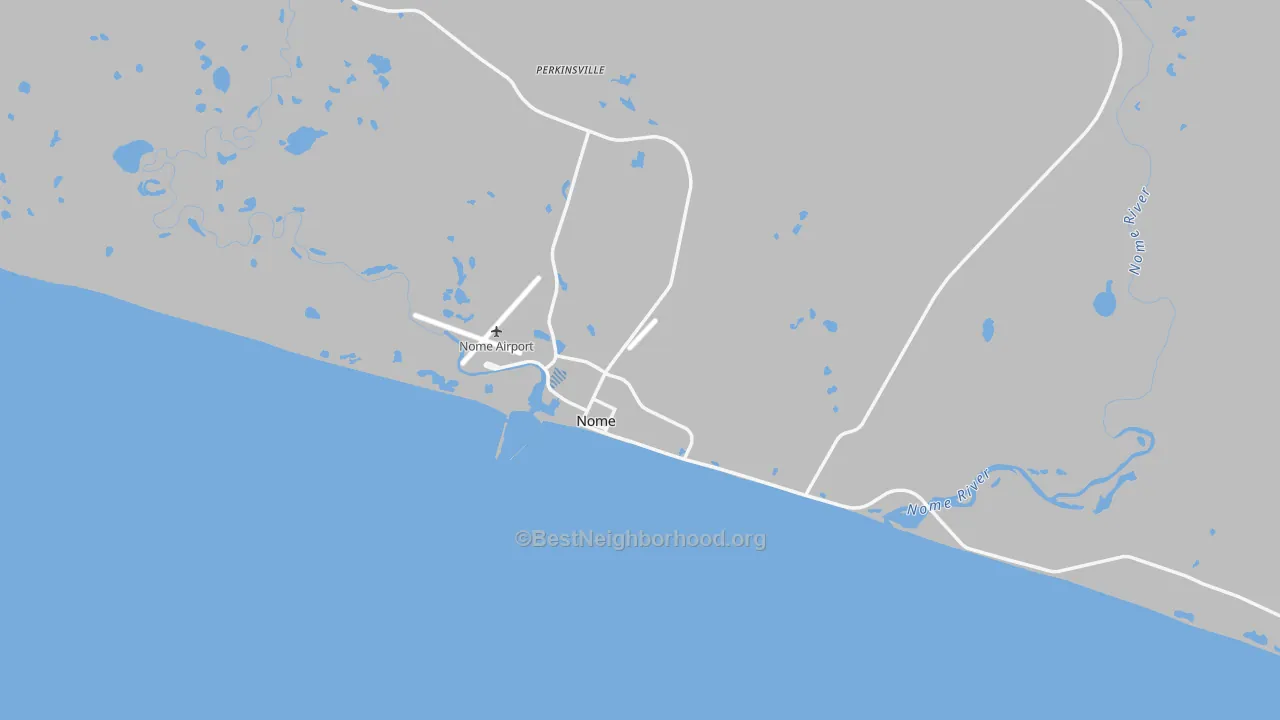 Transit Grade map of Nome, AK