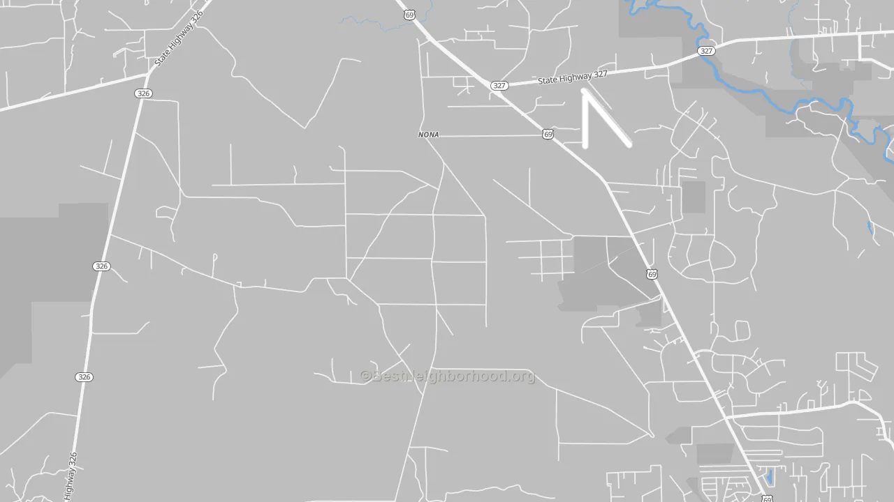 Transit Grade map of Nona, TX