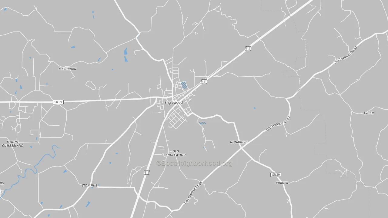 Transit Grade map of Nonaburg, TN