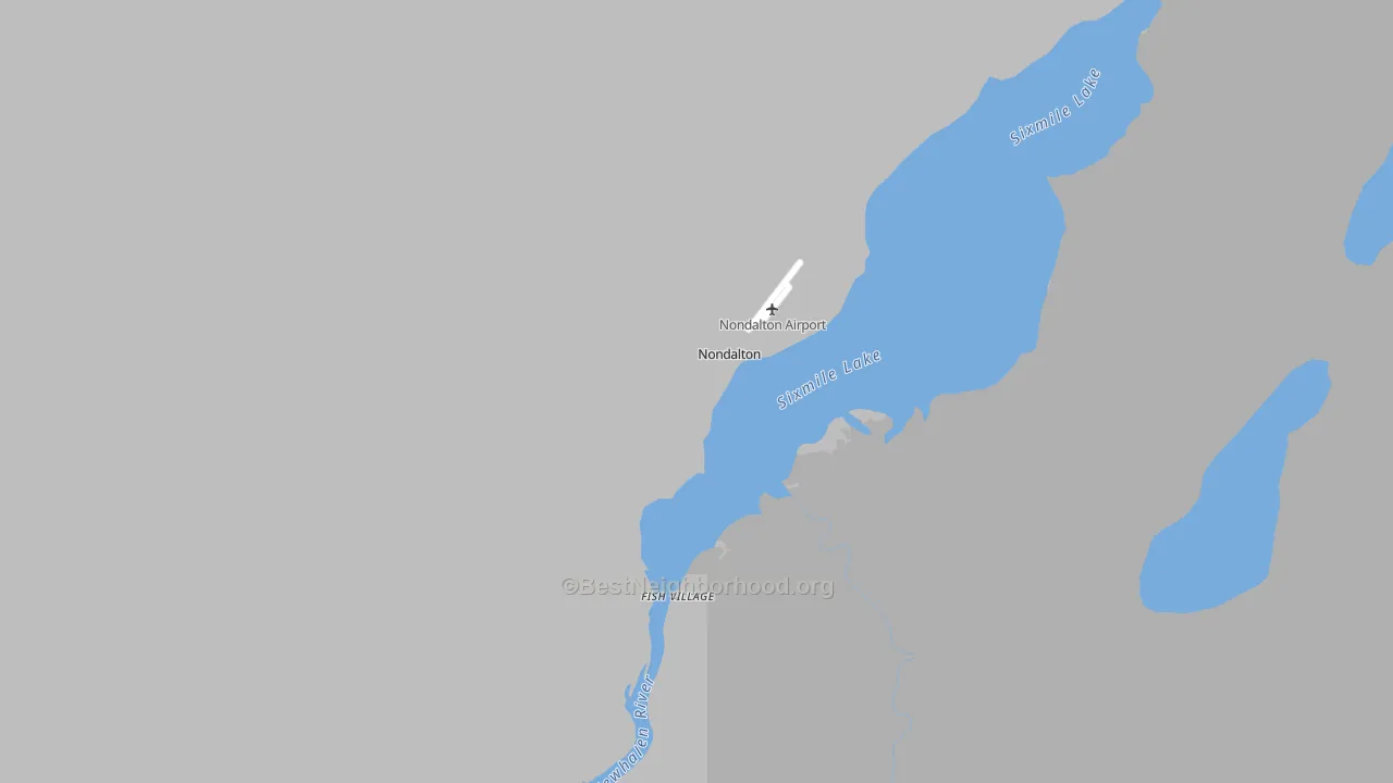 Transit Grade map of Nondalton, AK