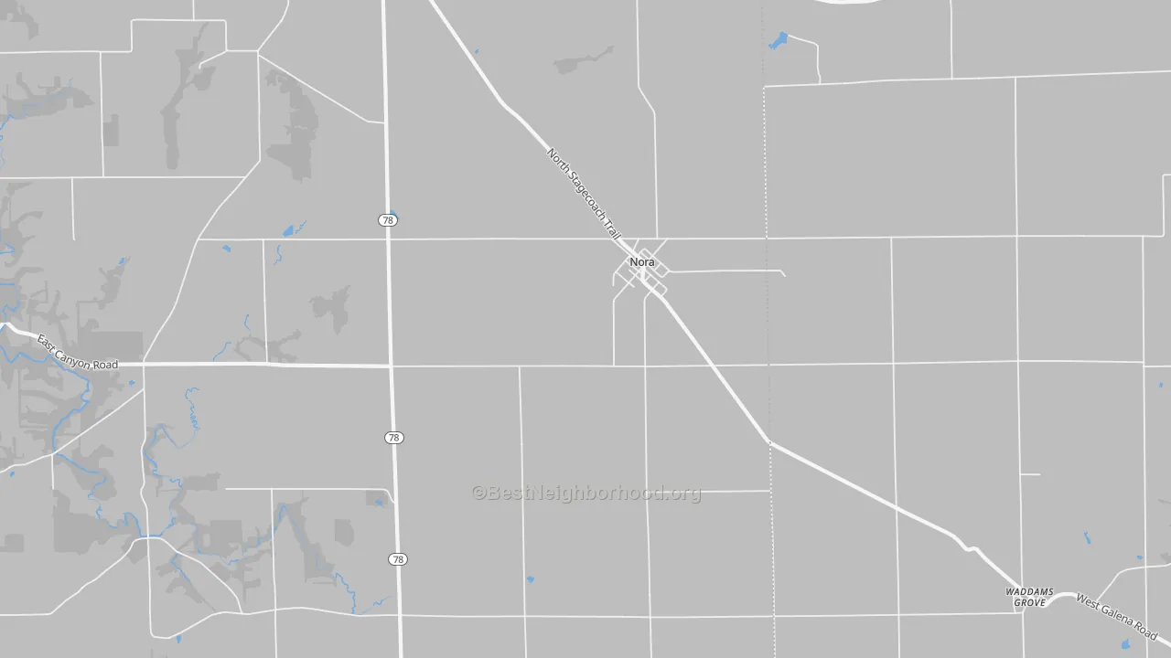 Transit Grade map of Nora, IL