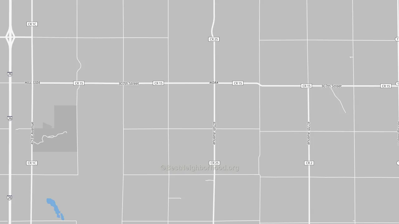 Transit Grade map of Nora, SD
