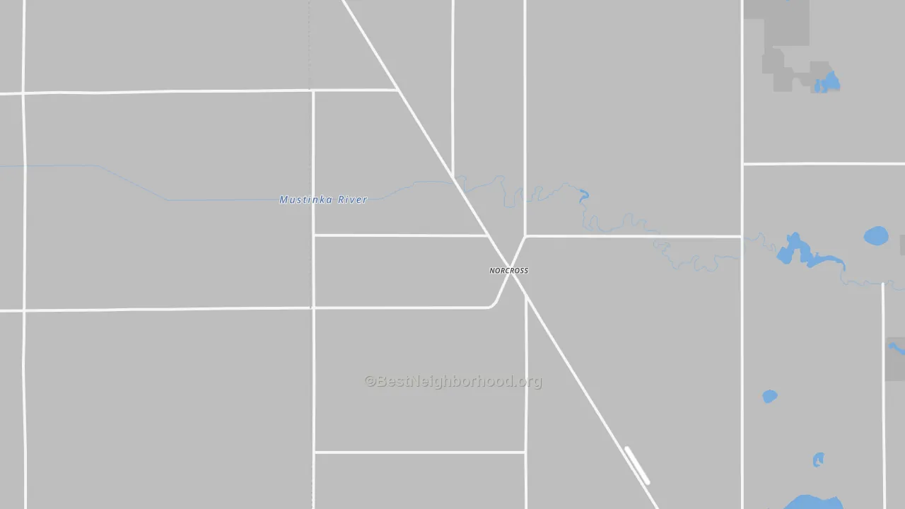 Transit Grade map of Norcross, MN