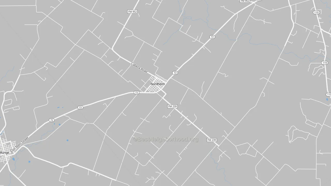 Transit Grade map of Nordheim, TX