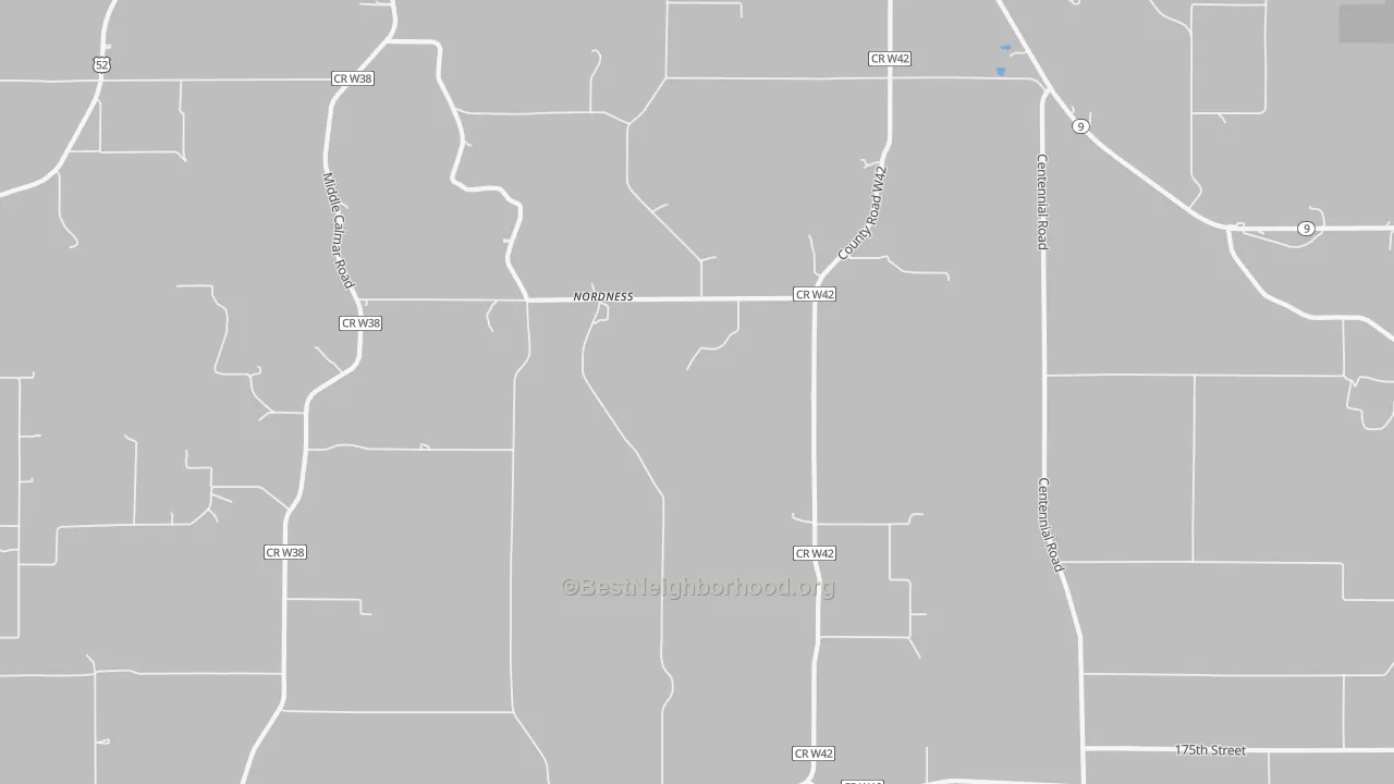 Transit Grade map of Nordness, IA