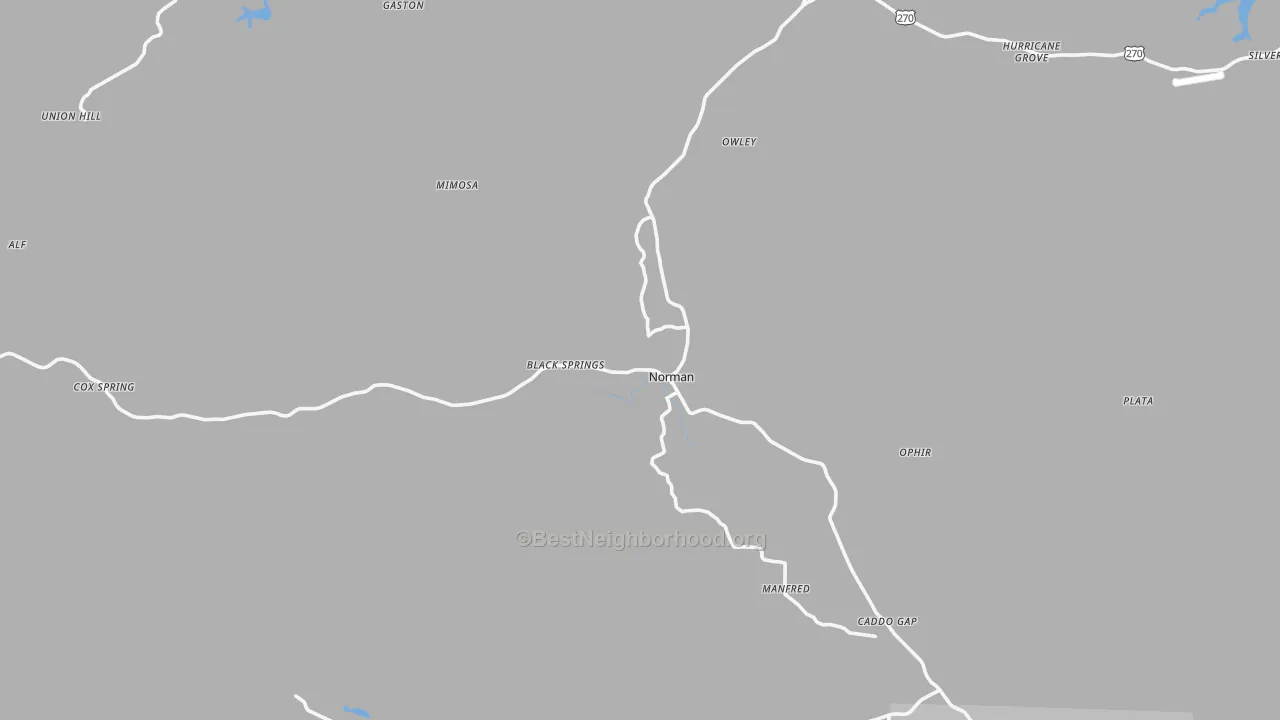 Transit Grade map of Norman, AR