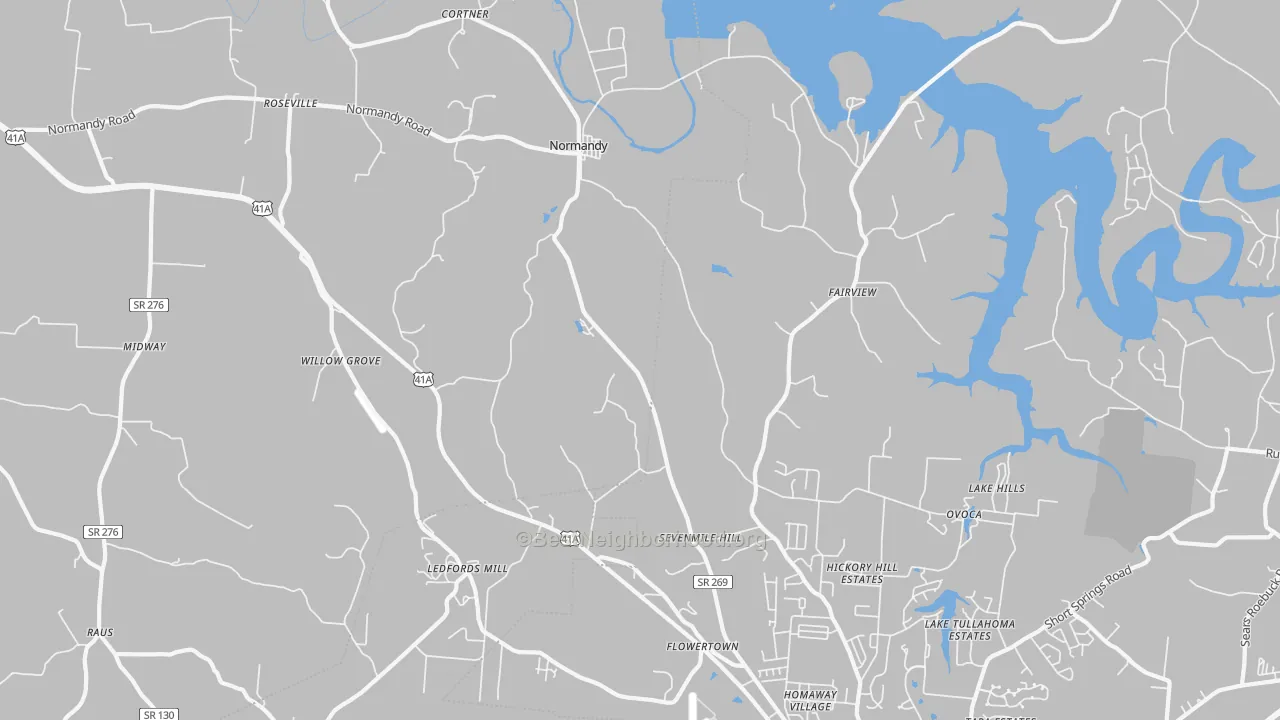 Transit Grade map of Normandy, TN