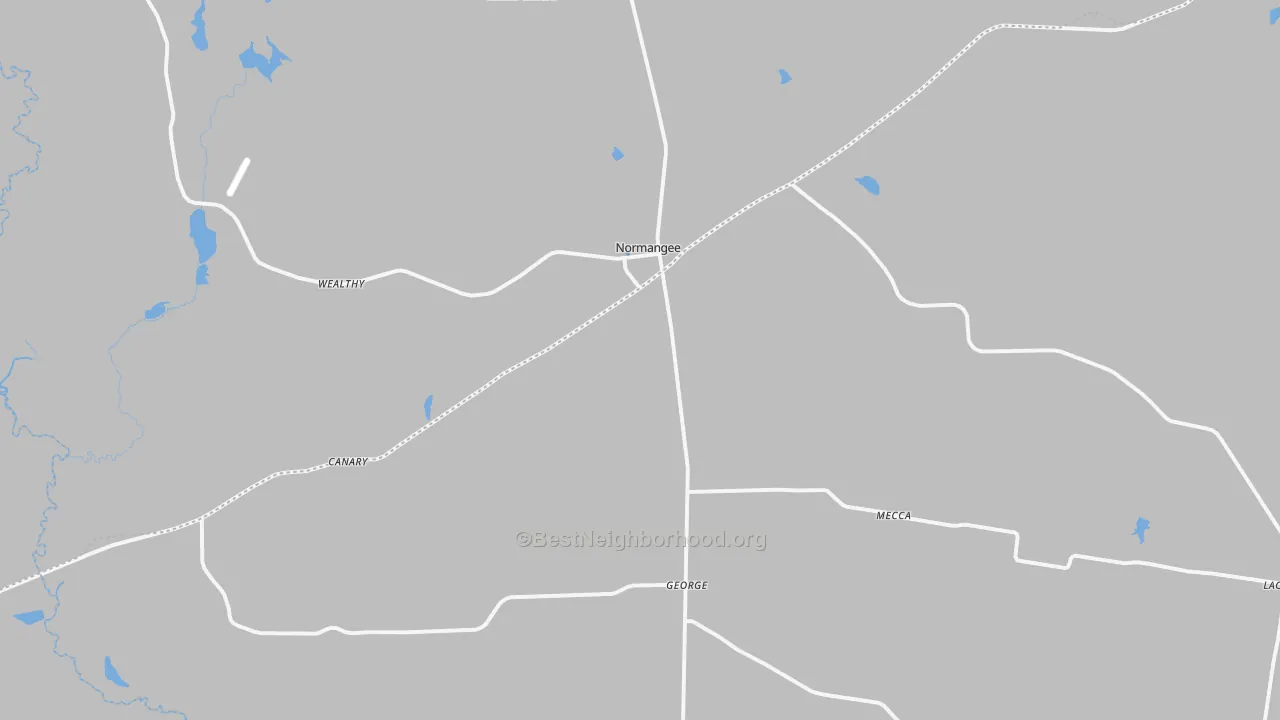 Transit Grade map of Normangee, TX