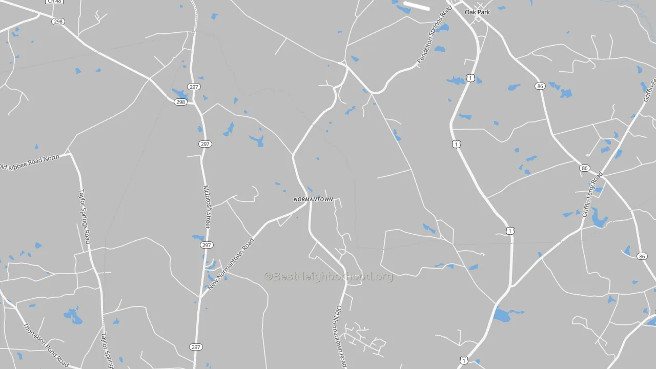 Transit Grade map of Normantown, GA