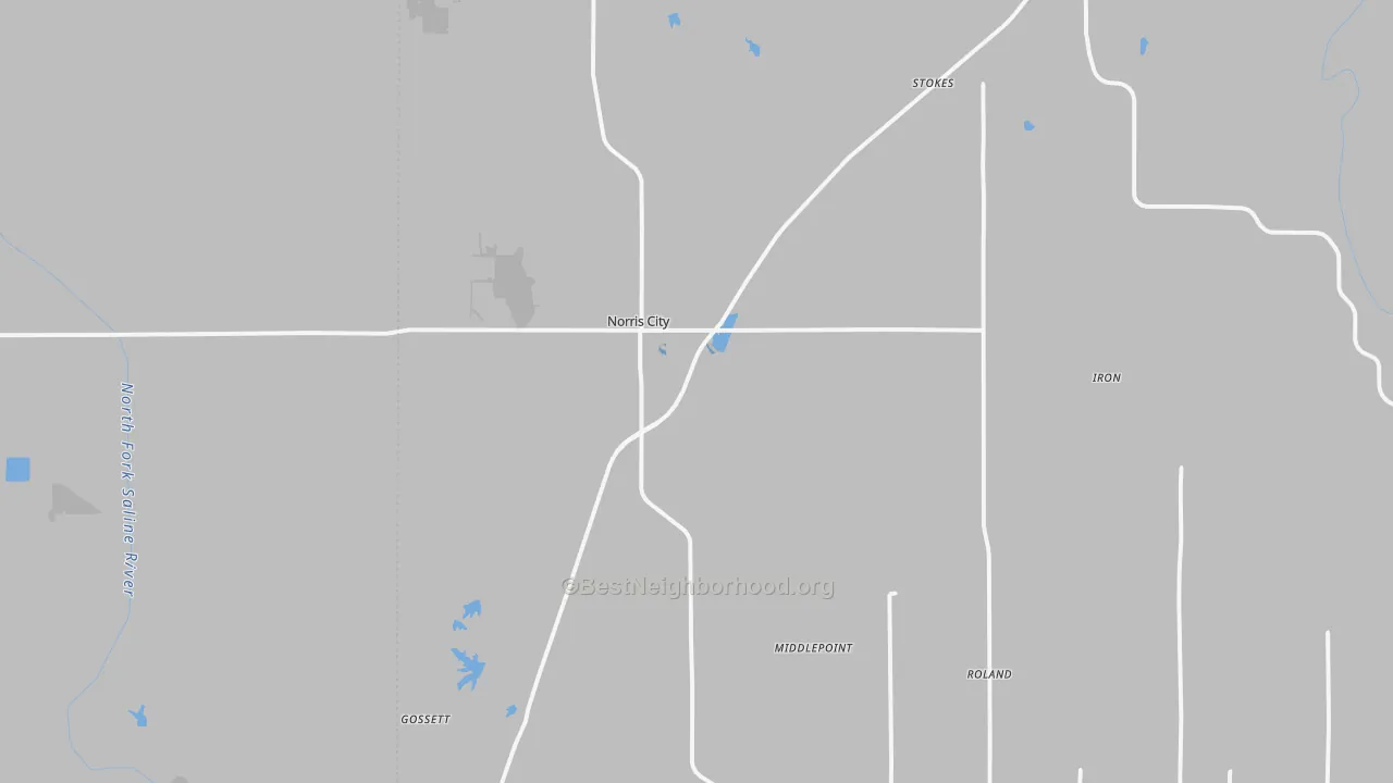 Transit Grade map of Norris City, IL