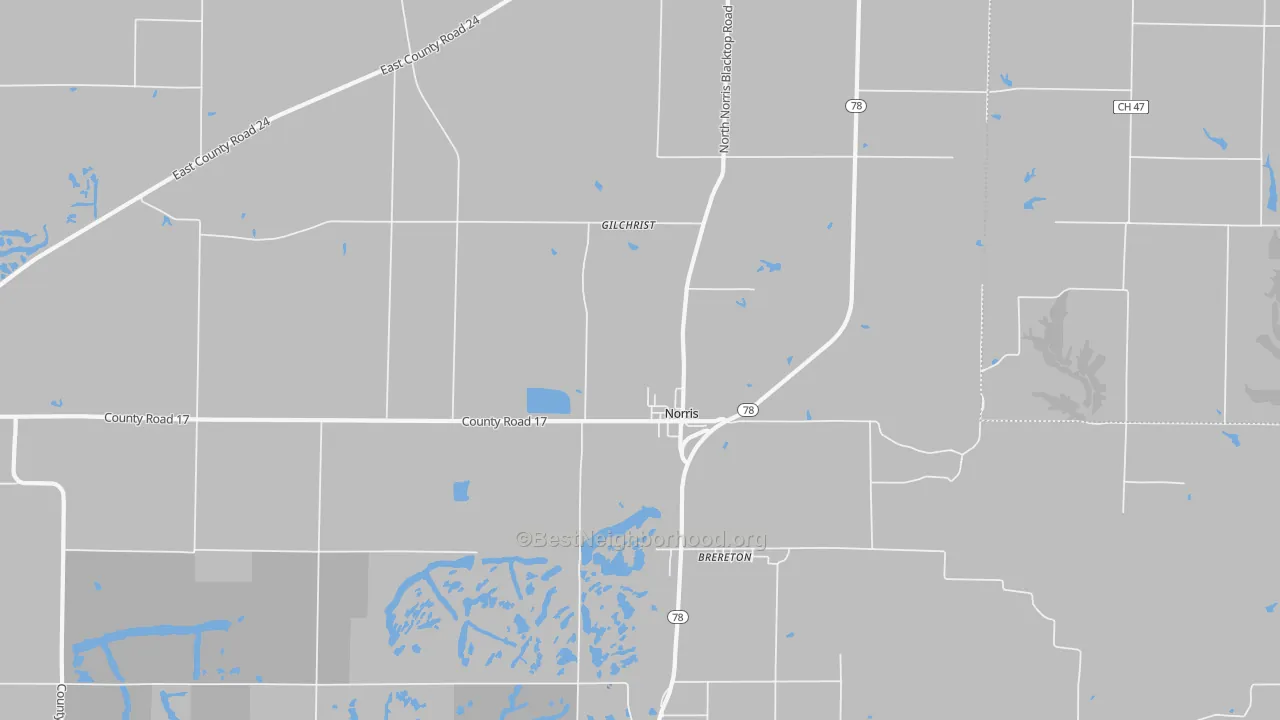 Transit Grade map of Norris, IL