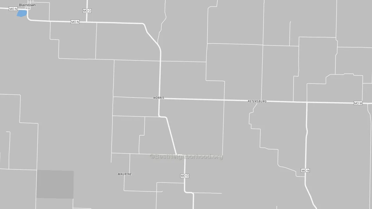 Transit Grade map of Norris, MO